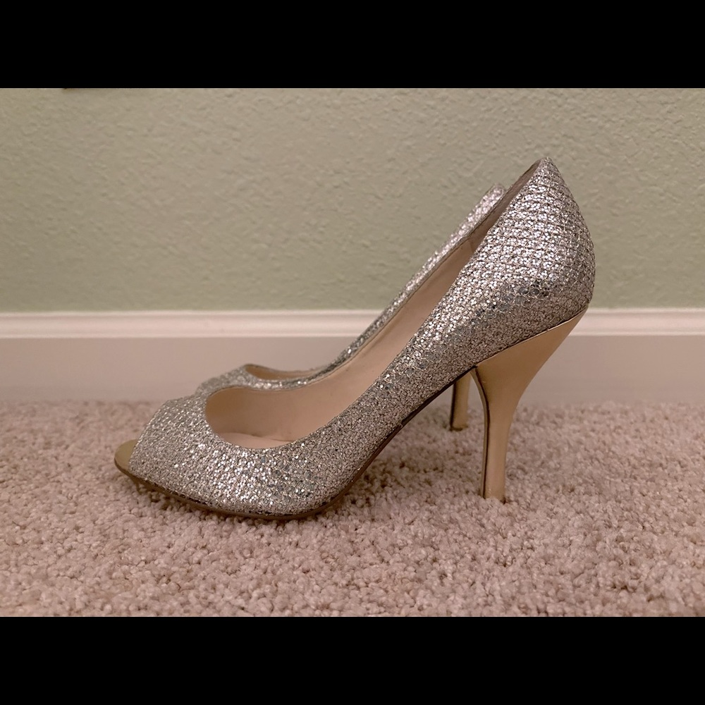 Nine West Gold/Silver Sparkle Heels
